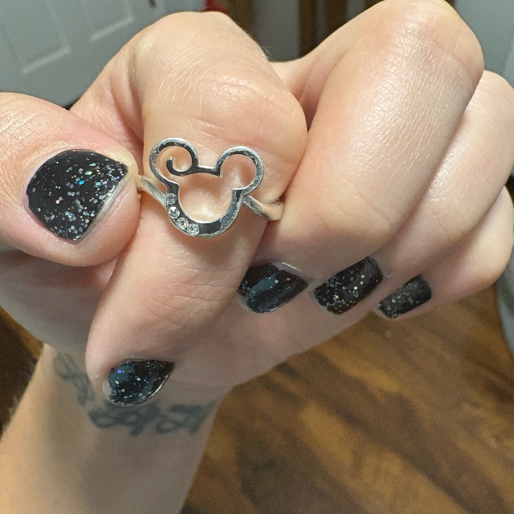 Silver Mickey Mouse Ring